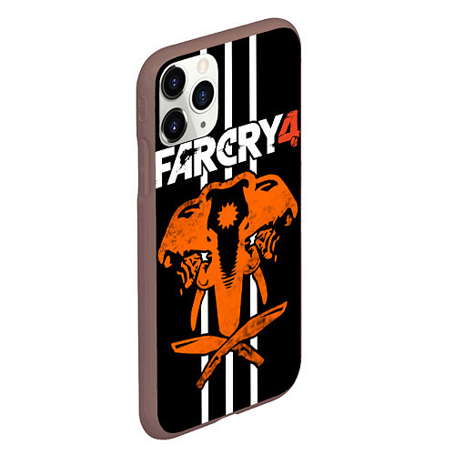 Чехол iPhone 11 Pro матовый Far Cry 4: Orange Elephant / 3D-Коричневый – фото 2