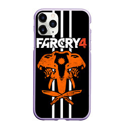 Чехол iPhone 11 Pro матовый Far Cry 4: Orange Elephant, цвет: 3D-светло-сиреневый