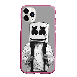 Чехол iPhone 11 Pro матовый Marshmallow Boy, цвет: 3D-малиновый