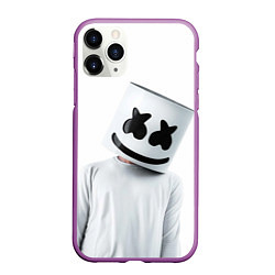 Чехол iPhone 11 Pro матовый Marshmallow: White Only, цвет: 3D-фиолетовый