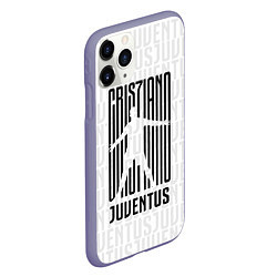 Чехол iPhone 11 Pro матовый Cris7iano Juventus, цвет: 3D-серый — фото 2