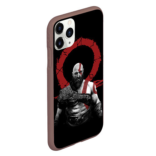 Чехол iPhone 11 Pro матовый God of War IV / 3D-Коричневый – фото 2