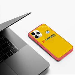 Чехол iPhone 11 Pro матовый FC Chelsea Away 18-19, цвет: 3D-красный — фото 2