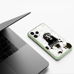 Чехол iPhone 11 Pro матовый Slipknot Demon, цвет: 3D-салатовый — фото 2