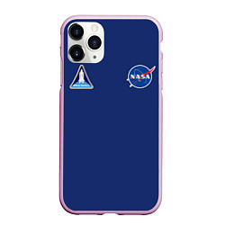 Чехол iPhone 11 Pro матовый NASA: Special Form, цвет: 3D-розовый