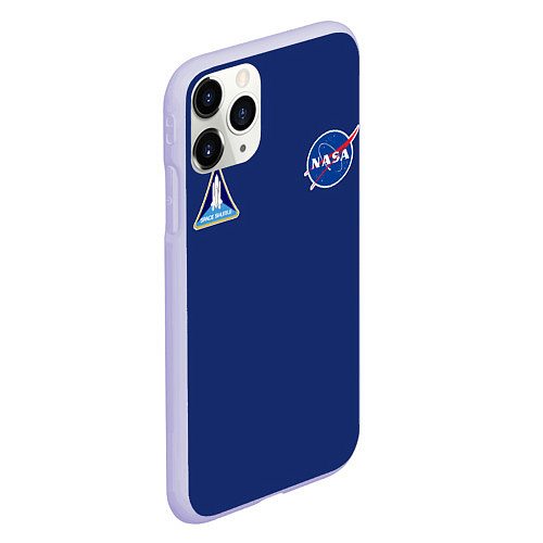 Чехол iPhone 11 Pro матовый NASA: Special Form / 3D-Светло-сиреневый – фото 2