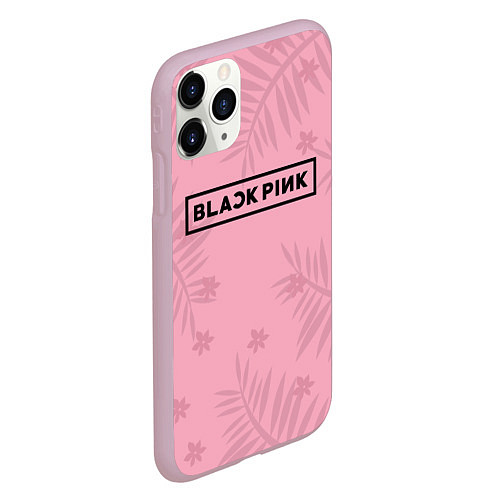 Чехол iPhone 11 Pro матовый Black Pink: Sweet Fashion / 3D-Розовый – фото 2