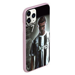 Чехол iPhone 11 Pro матовый RONALDO 7, цвет: 3D-розовый — фото 2