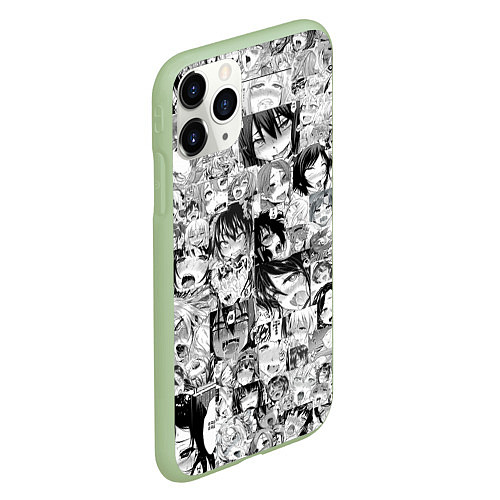 Чехол iPhone 11 Pro матовый AHEGAO / 3D-Салатовый – фото 2