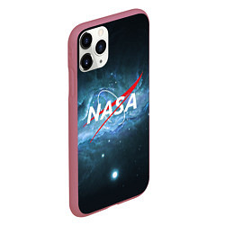 Чехол iPhone 11 Pro матовый NASA: Space Light, цвет: 3D-малиновый — фото 2