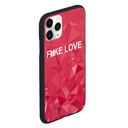 Чехол iPhone 11 Pro матовый BTS: Fake Love / 3D-Черный – фото 2