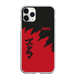 Чехол iPhone 11 Pro матовый Godzilla: Dark Style, цвет: 3D-белый