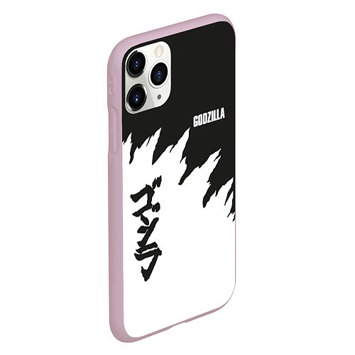 Чехол iPhone 11 Pro матовый Godzilla: Light Style / 3D-Розовый – фото 2