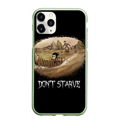 Чехол iPhone 11 Pro матовый Don't starve stories, цвет: 3D-салатовый