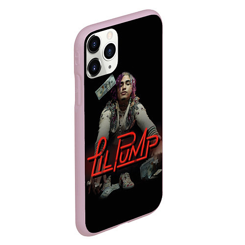 Чехол iPhone 11 Pro матовый Lil Pump / 3D-Розовый – фото 2