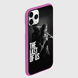 Чехол iPhone 11 Pro матовый The Last of Us: Black Style, цвет: 3D-фиолетовый — фото 2