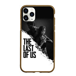 Чехол iPhone 11 Pro матовый The Last of Us: White & Black, цвет: 3D-коричневый