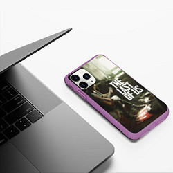 Чехол iPhone 11 Pro матовый The Last of Us: Guitar Music, цвет: 3D-фиолетовый — фото 2