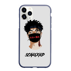 Чехол iPhone 11 Pro матовый Scarlxrd Man, цвет: 3D-серый