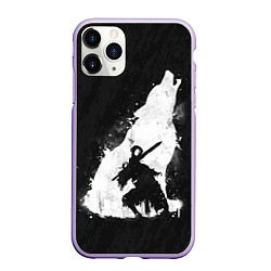 Чехол iPhone 11 Pro матовый Dark Souls: Howling Wolf, цвет: 3D-светло-сиреневый