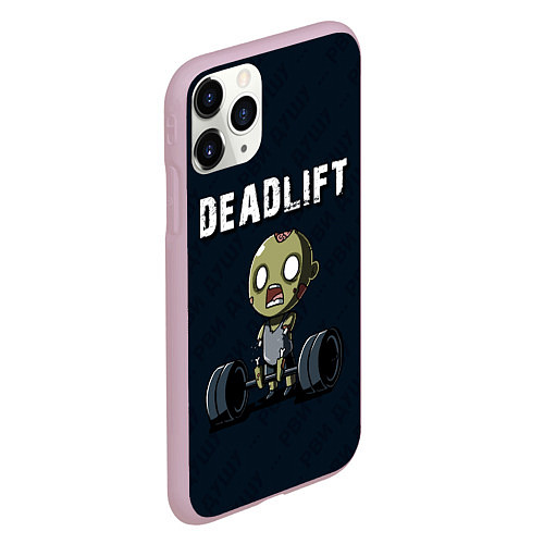 Чехол iPhone 11 Pro матовый Deadlift / 3D-Розовый – фото 2