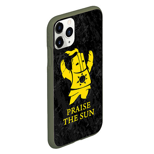 Чехол iPhone 11 Pro матовый Praise The Sun / 3D-Темно-зеленый – фото 2