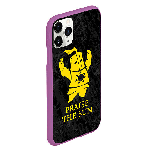 Чехол iPhone 11 Pro матовый Praise The Sun / 3D-Фиолетовый – фото 2