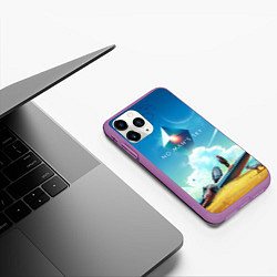 Чехол iPhone 11 Pro матовый No Man’s Sky: Atlas Rises, цвет: 3D-фиолетовый — фото 2