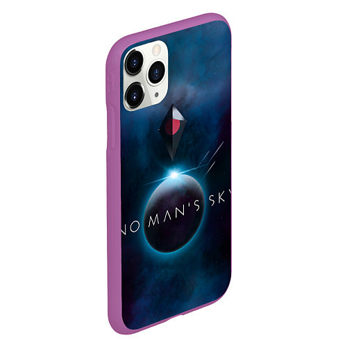 Чехол iPhone 11 Pro матовый No Man’s Sky: Dark Space / 3D-Фиолетовый – фото 2