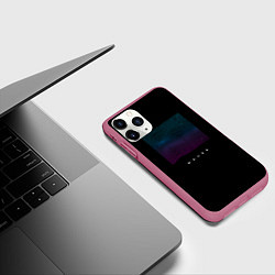 Чехол iPhone 11 Pro матовый Neon WAVES, цвет: 3D-малиновый — фото 2