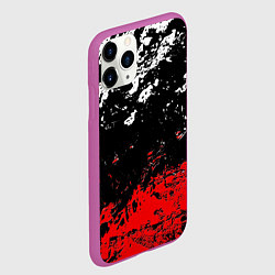Чехол iPhone 11 Pro матовый Брызги красок, цвет: 3D-фиолетовый — фото 2