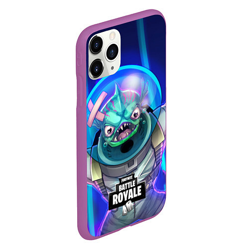 Чехол iPhone 11 Pro матовый Fortnite Murloc / 3D-Фиолетовый – фото 2