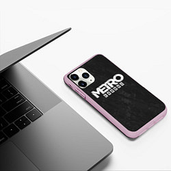 Чехол iPhone 11 Pro матовый Metro Exodus: Space Grey, цвет: 3D-розовый — фото 2