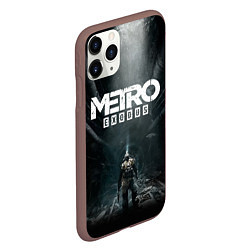 Чехол iPhone 11 Pro матовый Metro Exodus, цвет: 3D-коричневый — фото 2