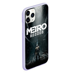 Чехол iPhone 11 Pro матовый Metro Exodus, цвет: 3D-светло-сиреневый — фото 2