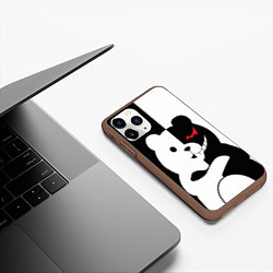 Чехол iPhone 11 Pro матовый Monokuma Drae, цвет: 3D-коричневый — фото 2