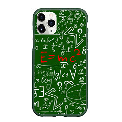 Чехол iPhone 11 Pro матовый E=mc2: Green Style