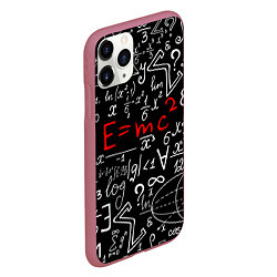 Чехол iPhone 11 Pro матовый Формулы физики, цвет: 3D-малиновый — фото 2