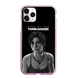 Чехол iPhone 11 Pro матовый Rise if The Tomb Raider, цвет: 3D-розовый