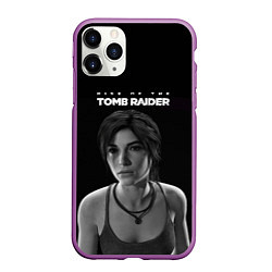 Чехол iPhone 11 Pro матовый Rise if The Tomb Raider, цвет: 3D-фиолетовый