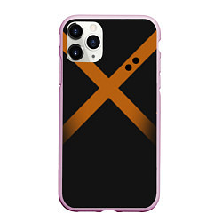 Чехол iPhone 11 Pro матовый KATSUKI BAKUGOU полосы, цвет: 3D-розовый