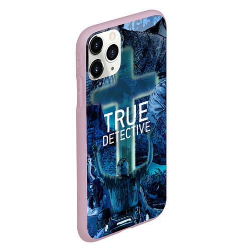 Чехол iPhone 11 Pro матовый True Detective: Religion / 3D-Розовый – фото 2