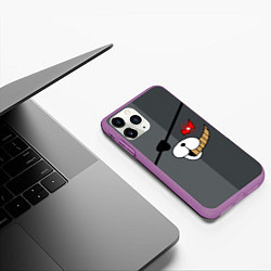 Чехол iPhone 11 Pro матовый KUROKUMA, цвет: 3D-фиолетовый — фото 2