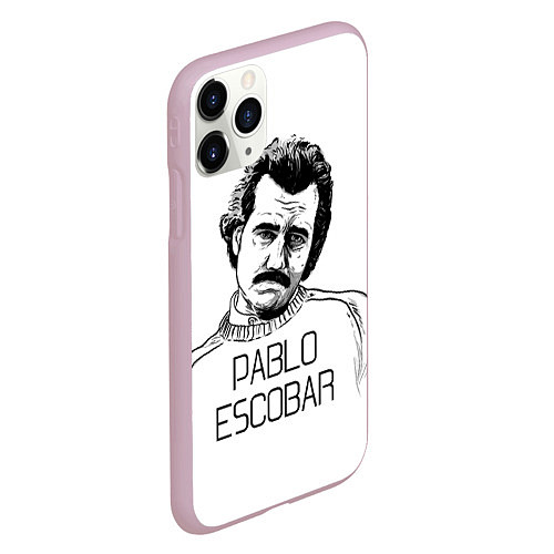 Чехол iPhone 11 Pro матовый Pablo Escobar / 3D-Розовый – фото 2