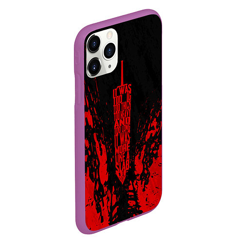 Чехол iPhone 11 Pro матовый Berserk Sword / 3D-Фиолетовый – фото 2