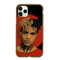 Чехол iPhone 11 Pro матовый XXXTentacion: Red Sun, цвет: 3D-коричневый