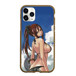 Чехол iPhone 11 Pro матовый Fairy Tail, цвет: 3D-коричневый