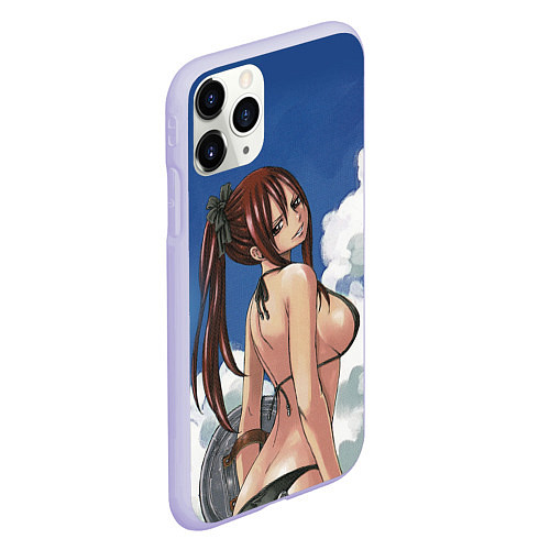 Чехол iPhone 11 Pro матовый Fairy Tail / 3D-Светло-сиреневый – фото 2