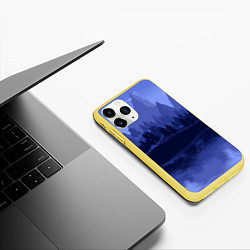 Чехол iPhone 11 Pro матовый Firewatch Mountains, цвет: 3D-желтый — фото 2