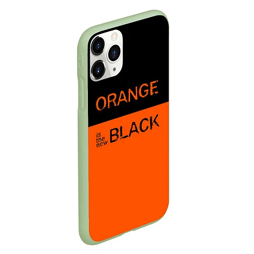 Чехол iPhone 11 Pro матовый Orange Is the New Black / 3D-Салатовый – фото 2